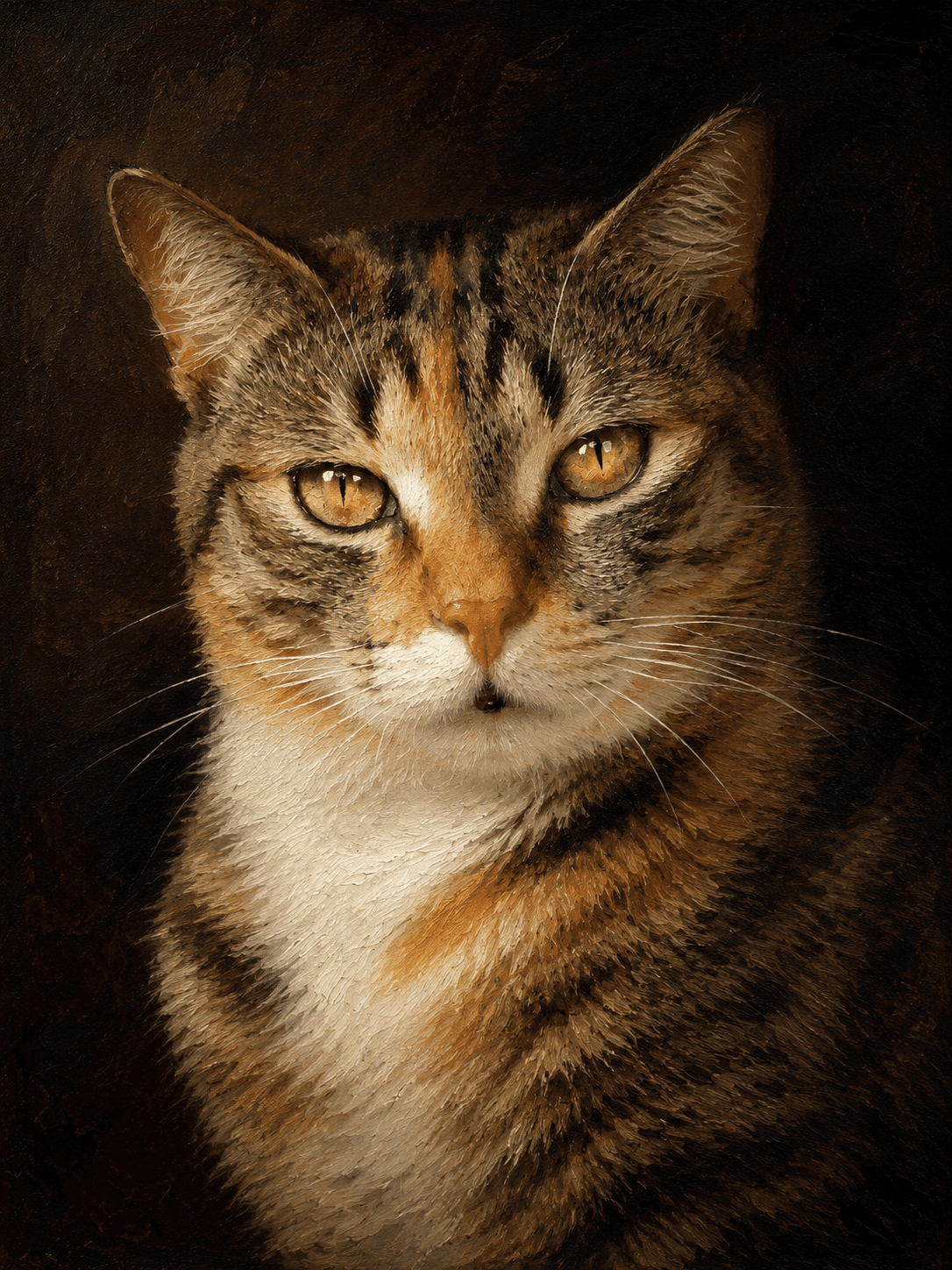 Otis — Classical Oil pet portrait