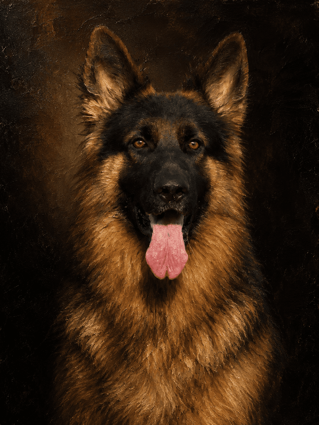 Max — Classical Oil pet portrait