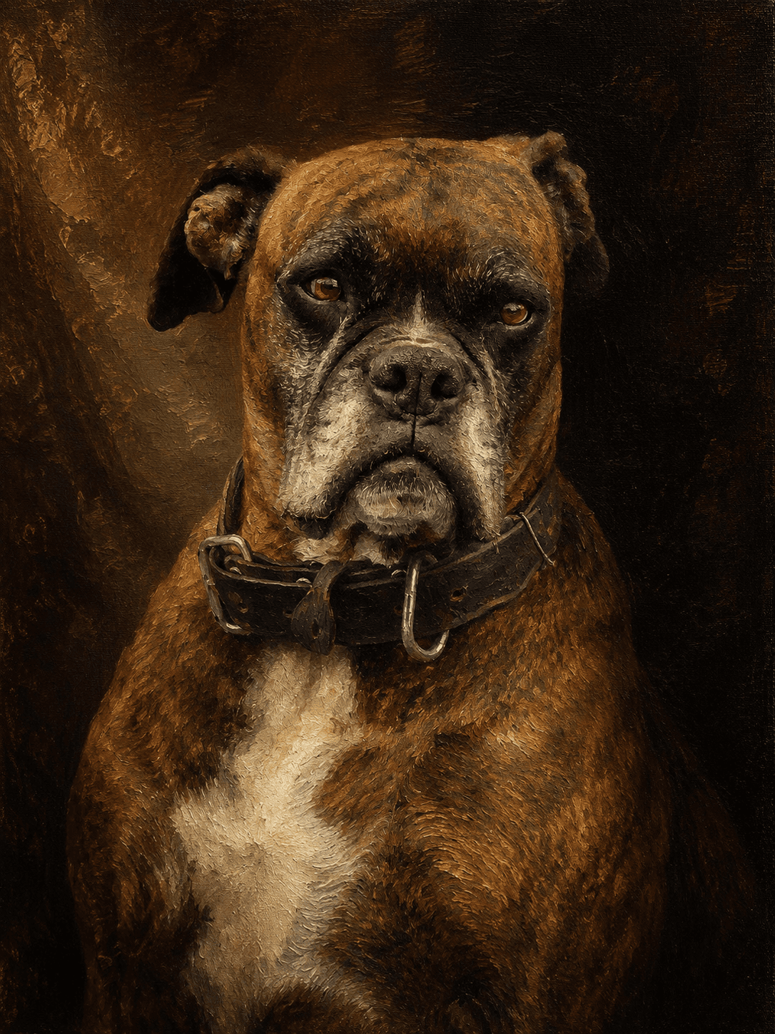 Bruno — Classical Oil pet portrait